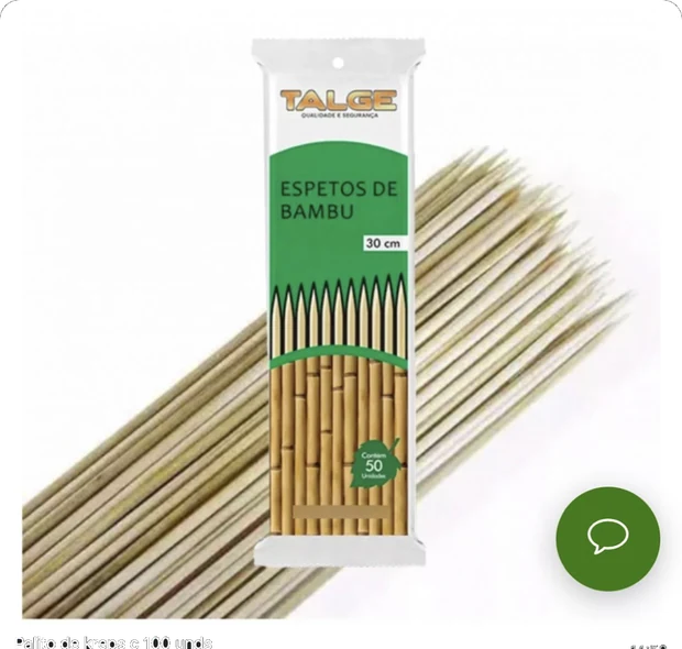 Palito de Espeto de Bambu